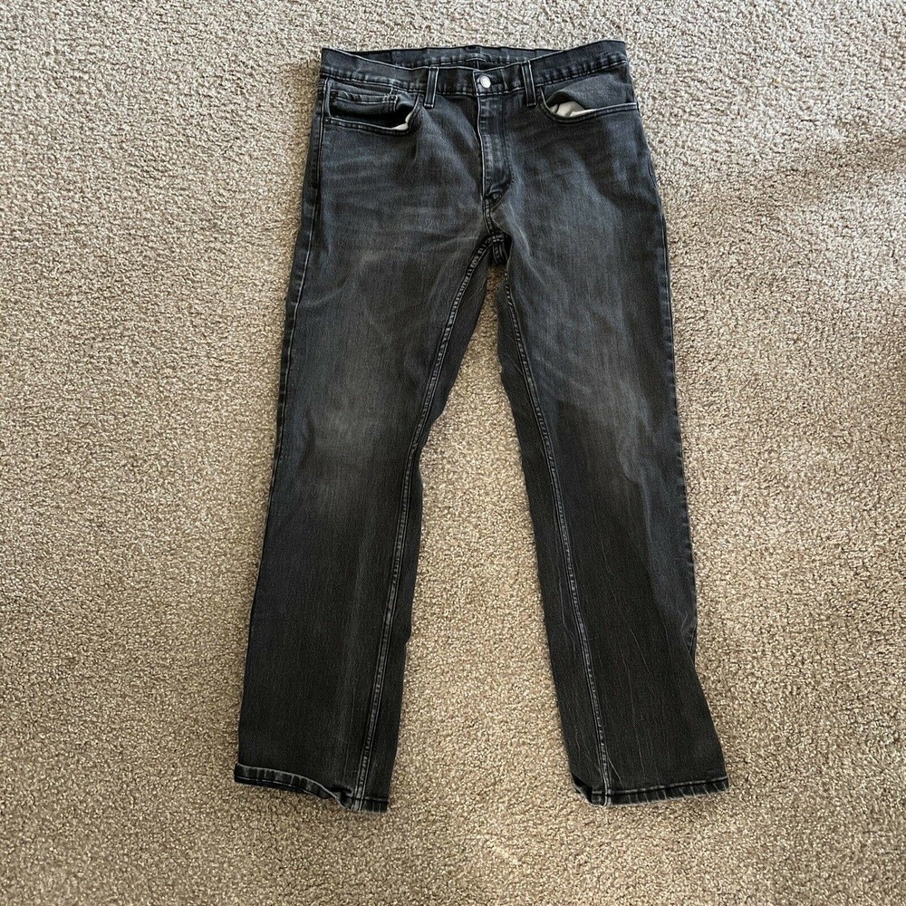 LEVI LEVIS 559 RELAXED STRAIGHT MEN'S JEANS SIZE 36 X 34 BLACK TAB
